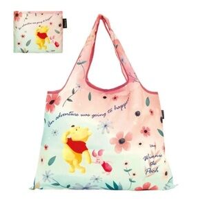Disney Winnie The Pooh Reusable Shopping Tote Eco Bag Compact Piglet Portable